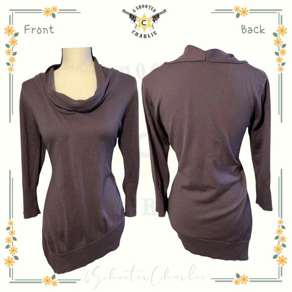 Jessica Simpson Womens Asymmetrical Sweater Purple Size Large - Picture 1 of 6